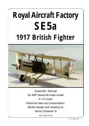 Royal Aircraft Factory SE5a Manual - Macca's Vintage Aerodrome