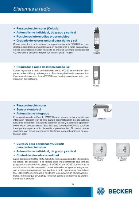 Sistemas a radio - Becker-Automatismos