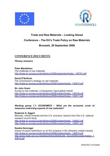 conference documents - Europa