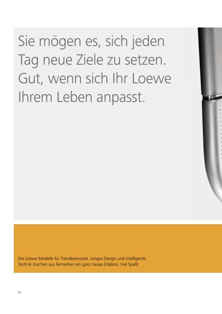 Einfach mehr erleben. Gesamtprogramm 2/2007 - LOEWE.