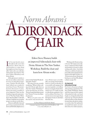 Norm Abram's - Popular Woodworking Magazine
