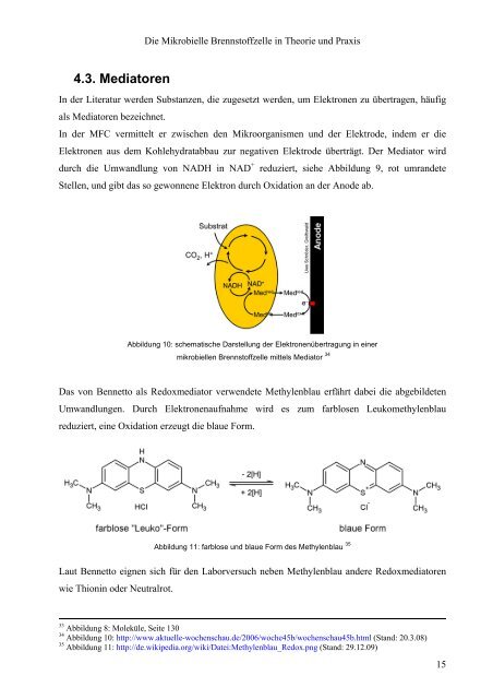 Die Mikrobielle Brennstoffzelle in Theorie und Praxis