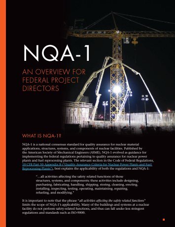 AN OVERVIEW FOR FEDERAL PROjECT DIRECTORS - U.S. ...