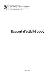 Rapport d'activité 2005 - Ministère de l'Agriculture, de la Viticulture ...