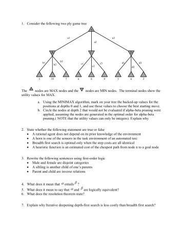 Final Exam Questions 2008