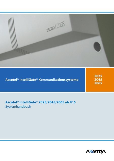 System Manual Ascotel IntelliGate 150 / 300 - FoxTel
