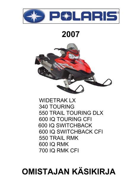 2007 Touring,Switchback ja RMK.pdf - Polaris