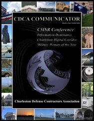 cdca communicator - Charleston Defense Contractors Association