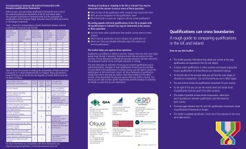 Qualifications Can Cross Boundaries - Scottish Credit and ...