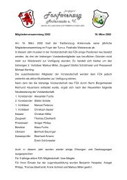 Bericht Mitgliederversammlung 2002 - Fanfarenzug Ankenreute