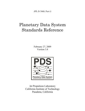 PDF version of entire document - the Planetary Data System - NASA