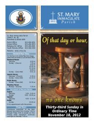 Thirty-third Sunday in Ordinary Time November 18, 2012 - St Mary ...