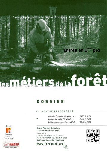 Bac Pro - Le Centre Forestier de la rÃ©gion Provence-Alpes-CÃ´te d'Azur
