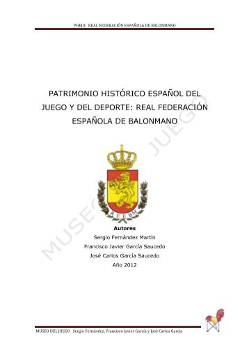 real federación española de balonmano - Museo del Juego