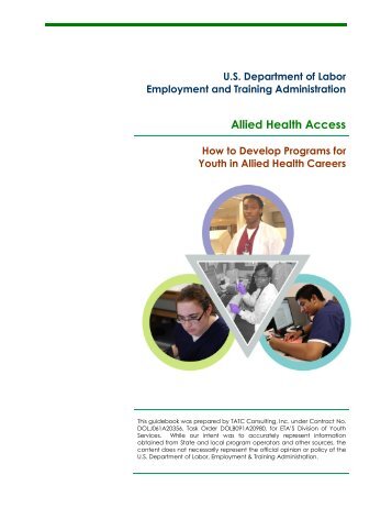 How to Develop Programs for Youth in Allied Health Careers