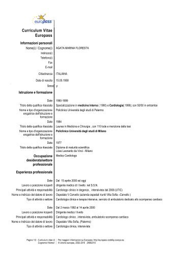 Dott.ssa Floresta Agata Marina - Azienda Ospedaliera Ospedali ...