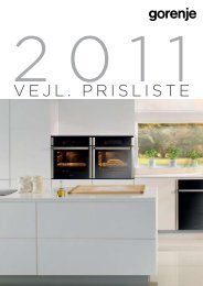 VEJL. PRISLISTE - Gorenje