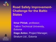 presentation - Baltic Road Association