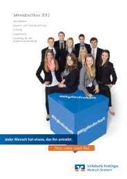 GeschÃ¤ftsbericht 2012 - Zahlenteil - Volksbank Kraichgau Wiesloch ...