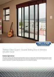 Trellidor Clear Guard - Double Sliding Door & Window (double track)