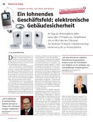 Ein lohnendes Geschäftsfeld: elektronische ... - ABUS Security-Center