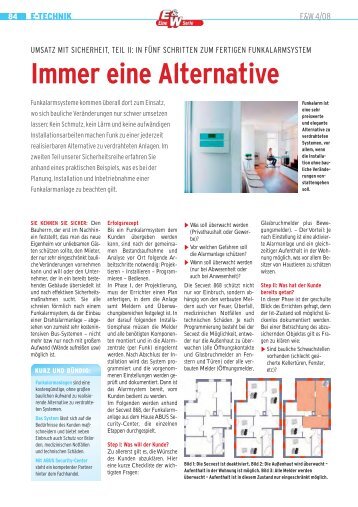 Immer eine Alternative - ABUS Security-Center