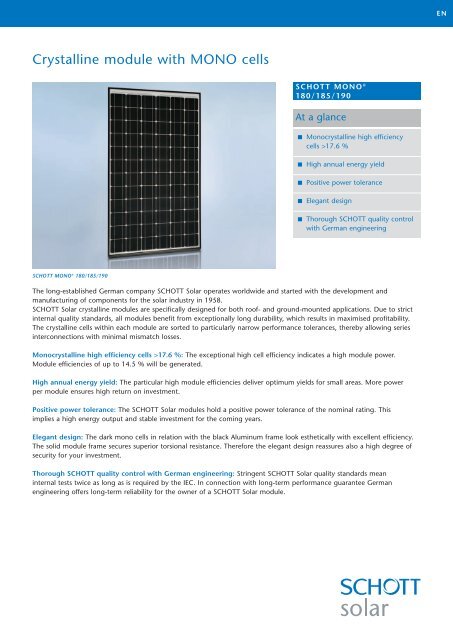 SCHOTT MONO 180-190 data sheet EN 0211.pdf - Solarni paneli