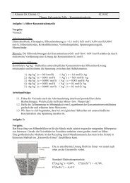 1. Klausur LK Chemie 12 02.10.02 Thema ... - Marlene Walter