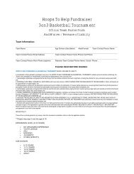 Hoops To Help Fundraiser 3on3 Basketball Tournament