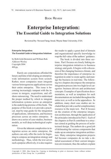 Enterprise Integration: