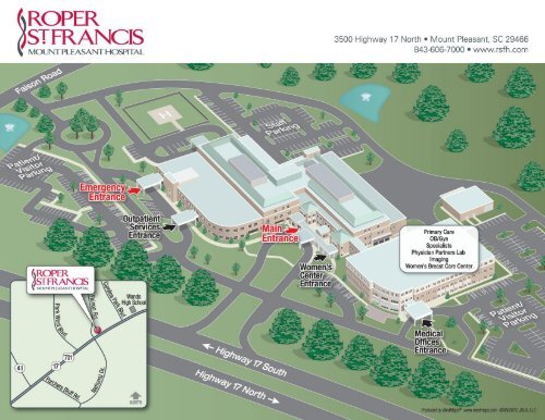 St Francis Campus Map Campus Map - Roper St. Francis Healthcare