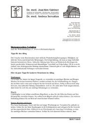 PDF: Rückengerechtes Verhalten - Dr. med. Joachim Gärtner & Dr ...