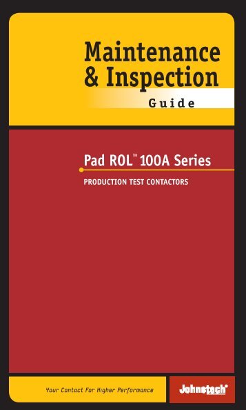Pad ROLâ¢100A Series - Johnstech