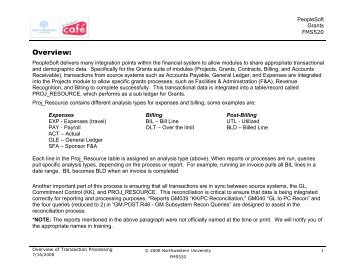 Overview of Transaction Processing - Northwestern University