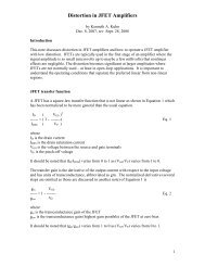 Distortion in JFET Amplifiers - Ken Kuhn's