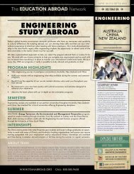 Engineering Study Abroad Programs flyer - The Education Abroad ...
