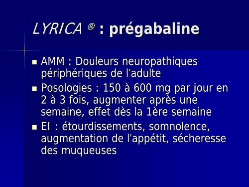 TRAITEMENTS DU SYNDROME FIBROMYALGIQUE