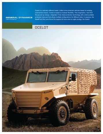 Ocelot Vehicle Sales Brochure - WarWheels.Net