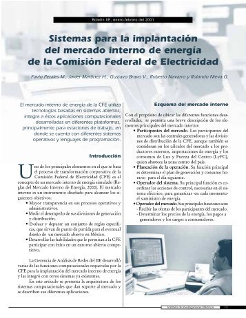 Sistemas para la implantaciÃ³n del mercado interno de energÃ­a de la ...