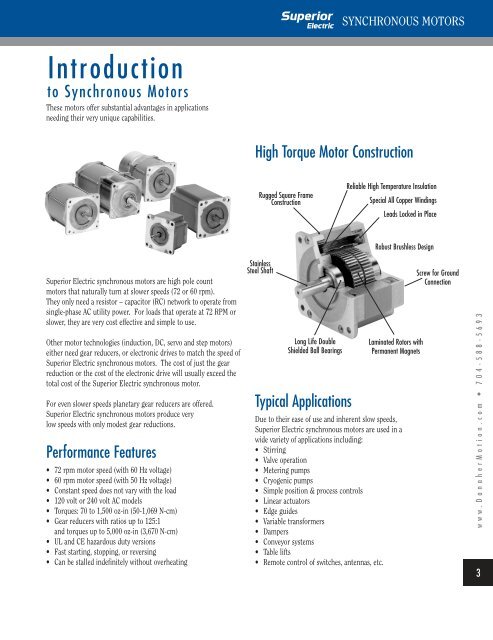 SYNCHRONOUS MOTORS