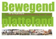 EU in Nederland 15 projecten plattelandsontwikkeling 2000 - 2006