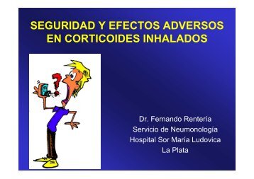 seguridad y efectos adversos en corticoides inhalados