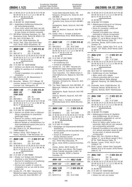 Bulletin 2009/06 - European Patent Office