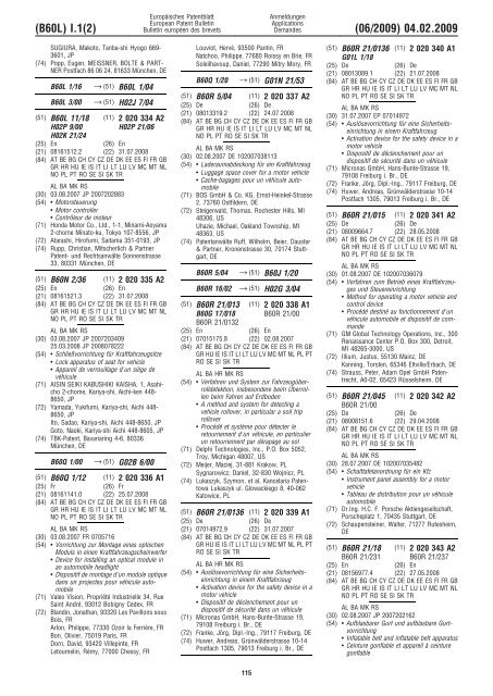 Bulletin 2009/06 - European Patent Office