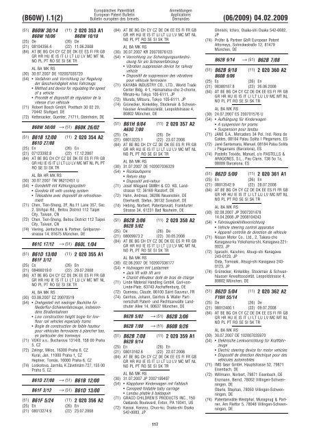 Bulletin 2009/06 - European Patent Office