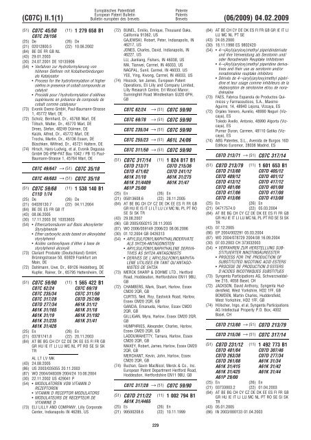 Bulletin 2009/06 - European Patent Office