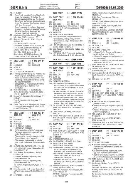 Bulletin 2009/06 - European Patent Office