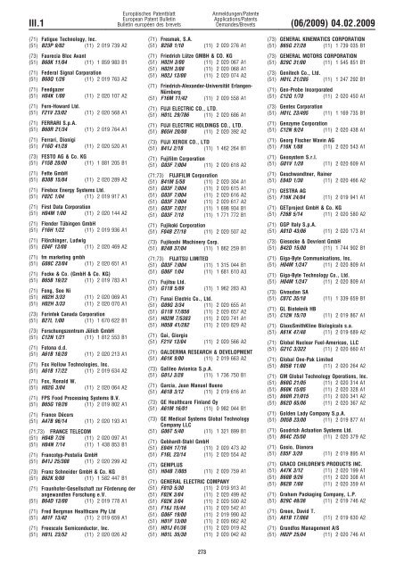 Bulletin 2009/06 - European Patent Office