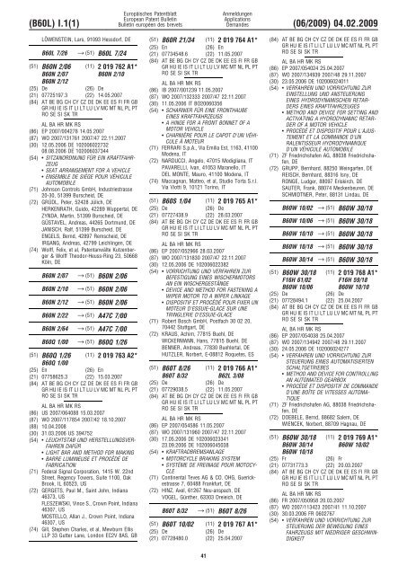 Bulletin 2009/06 - European Patent Office