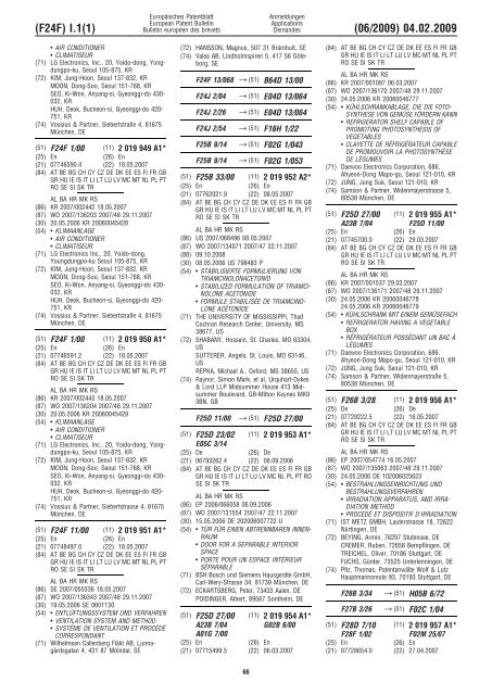 Bulletin 2009/06 - European Patent Office